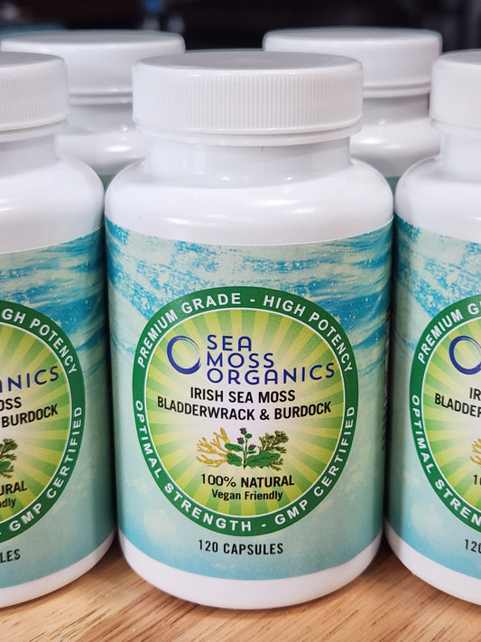 Sea Moss| Bladderwrack | Burdock Root 120 Capsules