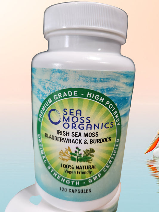 Sea Moss| Bladderwrack | Burdock Root 120 Capsules