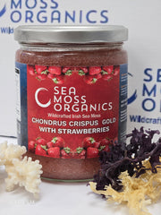 Sea Moss Gel and Strawberries (Chondrus Crispus) – 16 oz