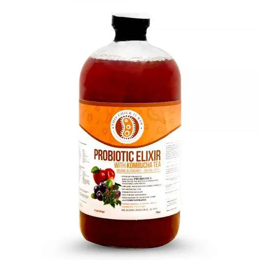 Probiotic Elixir Wild Organic Blueberry w/ Kombucha Tea