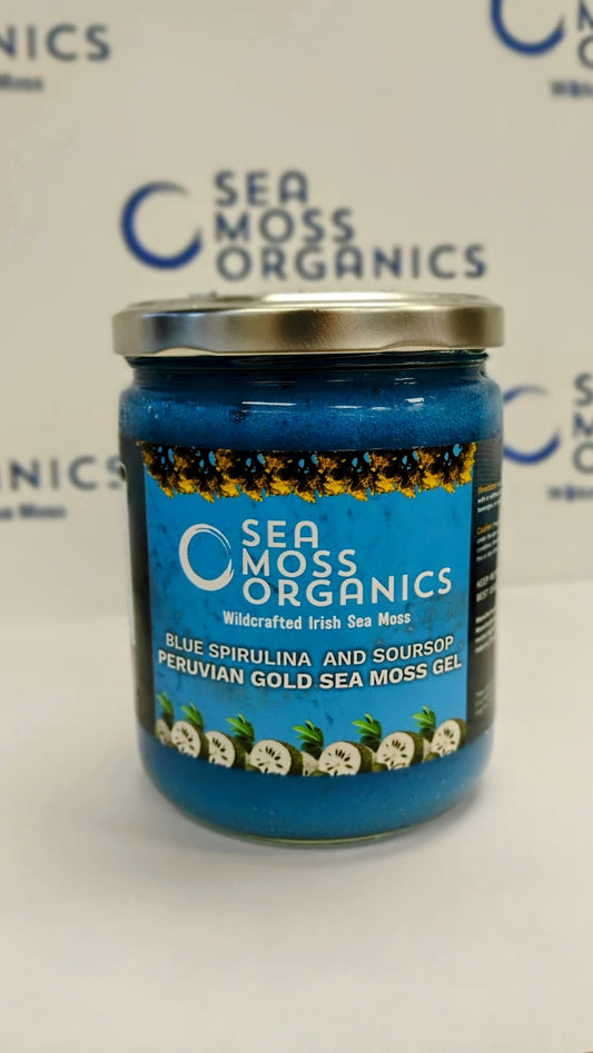 Chondrus Crispus with Blue Spirulina and Soursop 16 oz