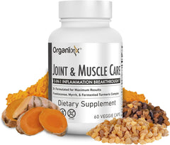 Organixx Joint and Muscle Care Organic Turmeric Supplement 3-in-1 Frankincen