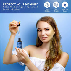 Methylene Blue Pharmaceutical Grade, USP Grade, Third-Party Tested Brain Health Dietary Supplement for Humans, No Formaldehyde